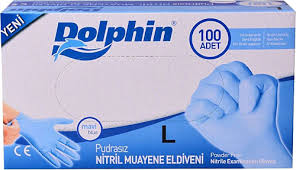 Dolphin%20Mavi%20Pudrasız%20Nitril%20Muayene%20Eldiveni%20(Large-Büyük)%20100’lü%20Pk