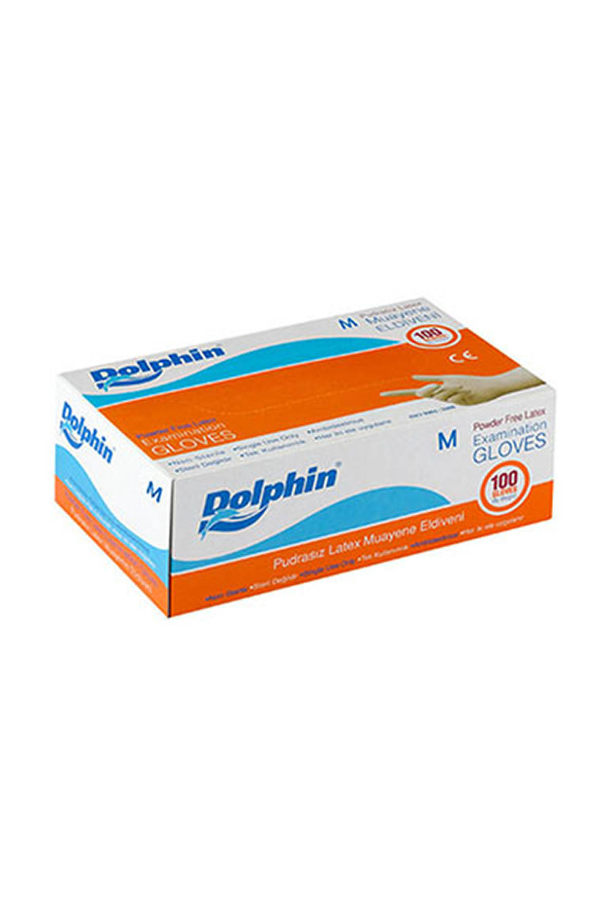 Dolphin%20Pudrasız%20Lateks%20Muayene%20Eldiveni%20(Medium)%20100’lü%20x20%20Paket%20/%20Koli