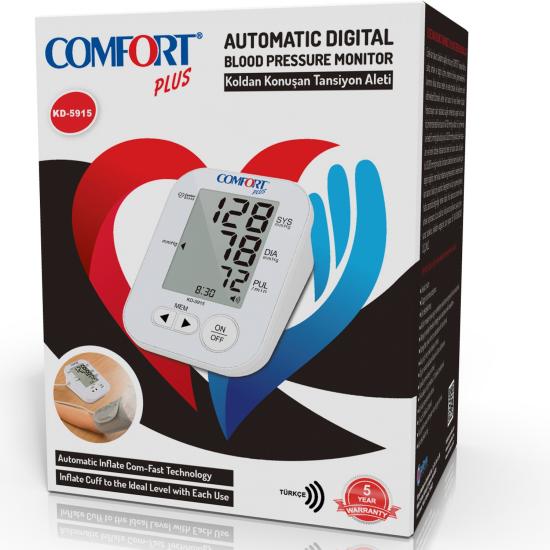 Comfort Plus KD-5915 new Koldan Ölçme Türkçe Konuşan Tansiyon Aleti