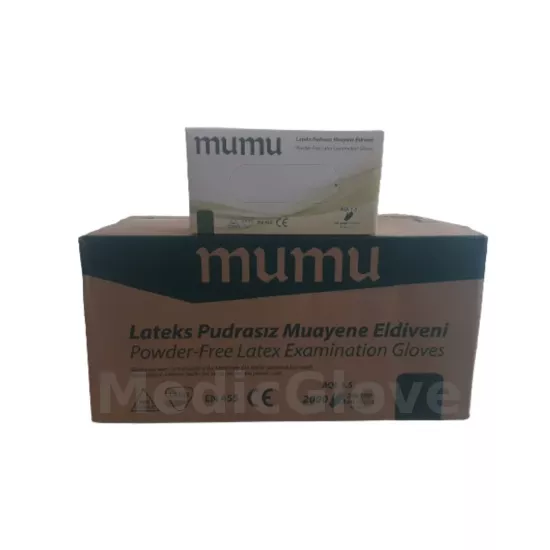 mumu Pudrasız Lateks Eldiven (Large) 100’lü x 20 Paket / Koli