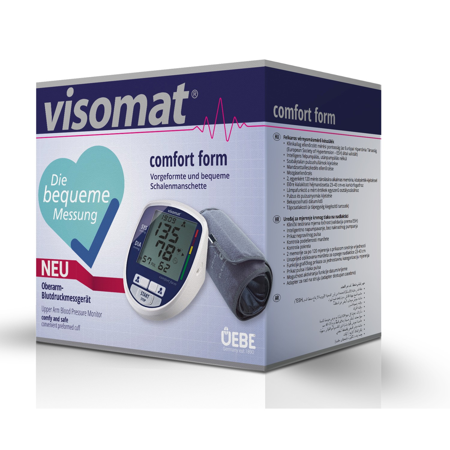 Visomat%20Comfort%20Form%20Çift%20Hafızalı%20Üst%20Koldan%20Ölçme%20Tansiyon%20Aleti